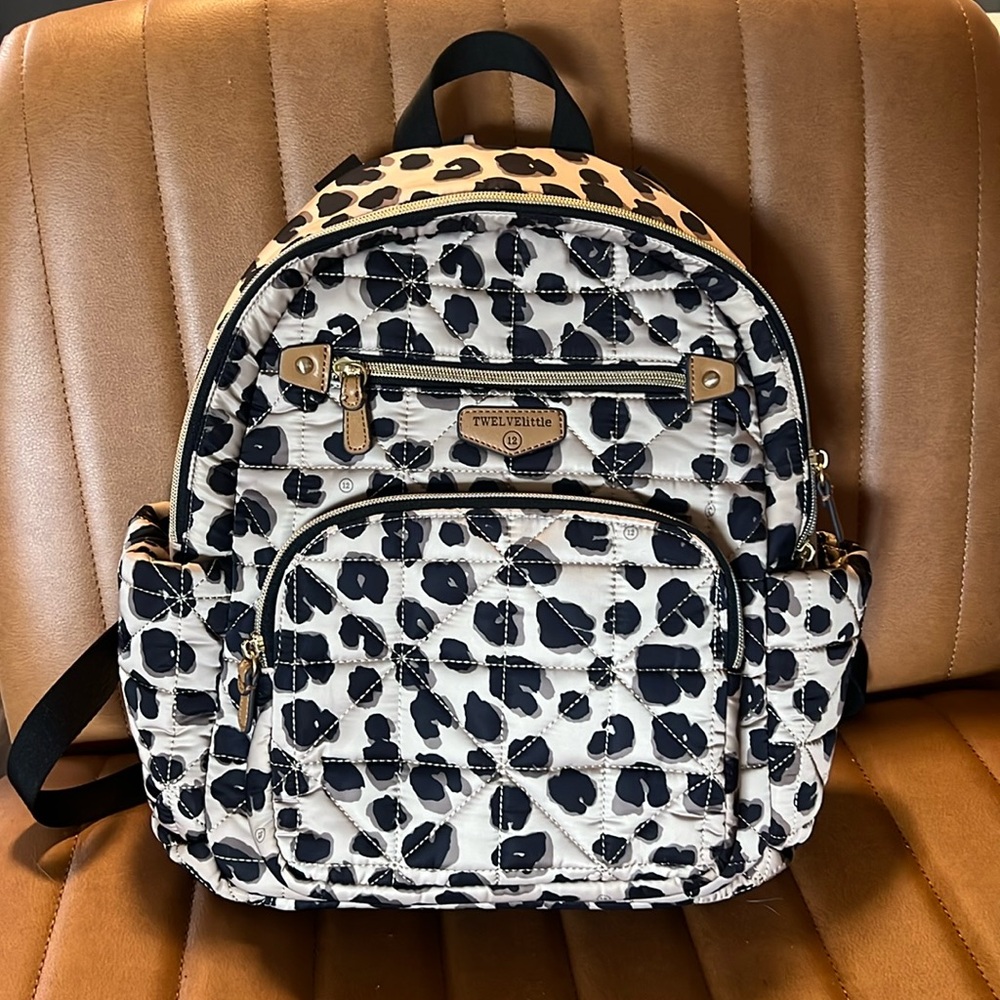 Twelve Little Companion Diaper Bag in Leopard Print